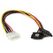 StarTech.com 12in LP4 to 2x Latching SATA Power Y Cable Splitter Adapter - 4 Pin LP4 to Dual SATA Y Splitter (PYO2LP4LSATA)...
