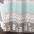 Lush Decor Llama Stripe Shower Curtain, 72" x 72", Pink and Turquoise...