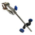 Lab Clamp 4 Prong Finger Style Cork-Coated Head and A Black Laboratory Stand Clip...