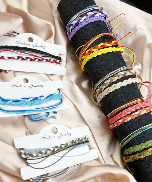 24 Pieces String Bracelets for Women Adjustable Waterproof Boho Rope Bracelets Wave Surfer Friendship Bracelets Summer Beach Anklets Jewelry...