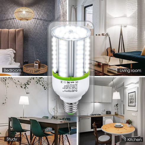 Amazon High Brightness LED Light Bulb 1 Pack LED Bulbs,150W120W100W80W60W30W LED Corn Bulb, E26 Base, 4000LM LED Light Bulb for Garage Household L...