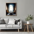 Posterizer 1 pcs-mysterious gothic house-black cats sitting on the table 2-Art for Animal Lovers-Gothic Art-Living Room Bedroom Decor- unframed wa...
