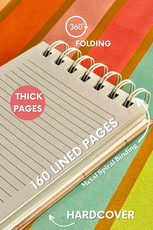 Notebook A6 (4.13 x 5.83 in) Lined, Twin-Wire Spiral, Hardcover Journal - Medical edition - For nurses, doctor and healthcare workers - Heart, lun...