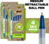 BIC Ecolutions Clic Stic Blue Ballpoint Pens, Medium Point (1.0mm), 48-Count Pack, Retractable Ball Point Pens Made from 78% Recycled Plastic...