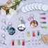 Sublimation Blanks Keychains Products, 80 PCS Keychains Tag Bulk with 2 Inch Heat Transfer Double-Side Round Coasters Blanks, Key Chains, Tassels,...