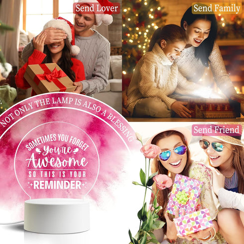 Sometimes Night Light Lamp, Kitty Table Lamps with Smart Touch & USB Cable-Home Party Decorations - Cute Birthday Valentines Day Gifts for Kids Te...