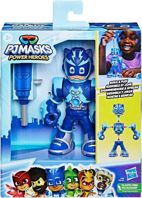 PJ Masks Power Heroes Buildable Heroes, Catboy Action Figure, Kid-friendly Assembly, Superhero Toy for Boys and Girls 3 years old and up...
