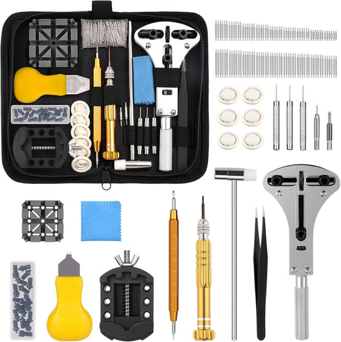 Vastar Watch Repair Kit, Watch Battery Replacement Tool Kit, Watch Link Removal Tool Kit, Watch Band Link Pin Tool Set with Carrying Case...