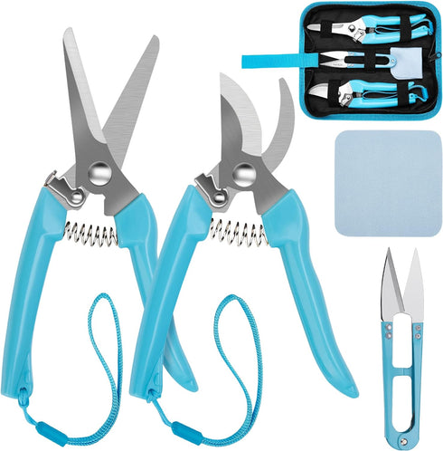 Pruning shears,3Pcs Garden Scissors,Stainless Steel Sharp Blade Gardening Trimming Floral Shears Scissors Pruners for Cutting Flowers,Trimming Pla...