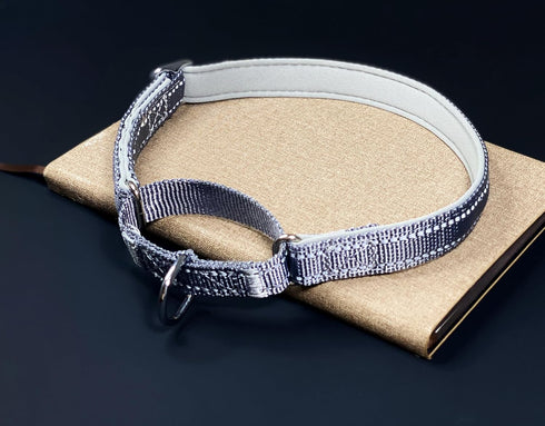 Martingale Dog Collars, Reflective Safety Puppy Collar, Adjustable Soft Nylon Training Dog Collar,Metal Accessories Heavy Duty No Pull Pet Collars...