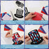 18 Pieces 4th of July Patriotic Suncatcher Paper Kit for Window, Stained Glass Effect Paper Suncatchers Window Door Art Classroom DIY Crafts Patri...