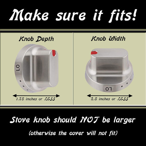 6 Pack Clear Stove Knob Safety Covers - Protect Little Kids with A Child Proof Lock for Oven/Stove Top/Gas Range - Baby/Toddler Kitchen Safety Gua...