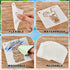 80 Pieces 3 x 3 Inch Summer Hawaii Themed Reusable Plastic Art Craft Kits for DIY Painting Art Projects Wood Wall Floor Fabric Furniture Tile Holi...