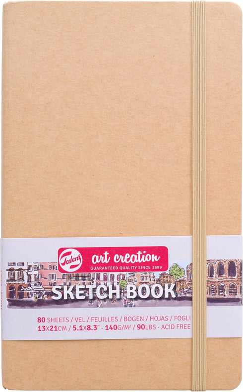Talence Art Creation Sketchbook, Drawing Notebook, 5.1 x 8.3 inches (13 x 21 cm), Kraft Paper T9314-432M 452213...
