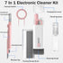 7-in-1 Keyboard Cleaner Kit, Cleaning Tool for Airpods Headphones,Keyboard Earbuds Case & Computer, Deep Cleaning Kit with Screen for Airpods 1/2/...