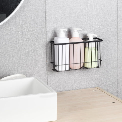 Toplife Wall Door Adhesive Kitchen Wrap Organizer Rack, No Drilling, Black...