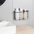 Toplife Wall Door Adhesive Kitchen Wrap Organizer Rack, No Drilling, Black...