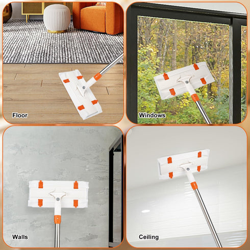 80pcs Dry Sweeping Cloths, Thickened Dry Mop Refills Pad Non-Woven Disposable Duster Refills Mop Pads Replacement for Floor Cleaning and Mopping C...