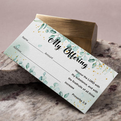 100 PCS Offering envelopes for church Tithing envelopes Donation envelopes My offering bill size blank envelopes for religious occasions church su...