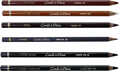 Conté à Paris Pierre Noire HB and 2B Drawing Pencils (Pack of 2)...