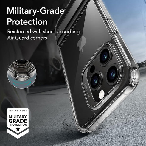 ESR for iPhone 15 Pro Max Case, Metal Kickstand Case, 3 Stand Modes, Military-Grade Drop Protection, Supports Wireless Charging, Slim Back Cover w...