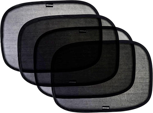 2-Pack Car Window Shades by Enovoe - 19 x 12 in Side Window Cover for SUVs, Sedans, and Trucks - Protects Baby from UV Rays and Glare - Cling Desi...