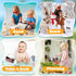 Beach Sand Toys,18PCS Beach Toy Trolley with Beach Bucket,Beach Shovels,Water Wheel,Watering Can and Sea Animals Molds,Summer Outdoor Travel Toys ...