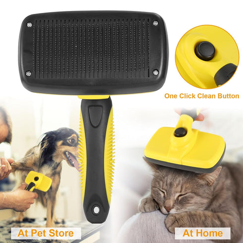 Undercoat Pet Grooming Deshedding Tool Cleaning Brush Regular for Dog or Cat (Pack of 1)...