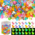 240pcs Luminous Mini Resin Ducks, Tiny Duck Bulk Glow in The Dark Small Plastic Miniature Ducks Figures for Dollhouse Decor Micro Garden Home Land...