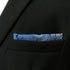 S&W SHLAX&WING Ties for Men Blue Paisley Matching Pocket Square Only...