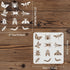 FINGERINSPIRE Butterfly Dragonfly Stencil 11.8x11.8 inch, Bee Ant Spider Worm Cockroach 12 Patterns Animal Stencil, Reusable Large Stencils for Pa...