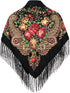 Russian Style Muffler Warm Scarf with Tassel Women's Traditional Scarf Wrap Shawl Fringes Printing Cape...