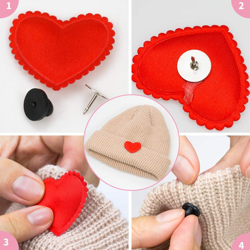 400pcs PVC Rubber Pin Backs Butterfly Clutch Pin Tie Tacks Blank for Uniform Badges Backing Holder Clasp Lapel Enamel (200 Sets)...