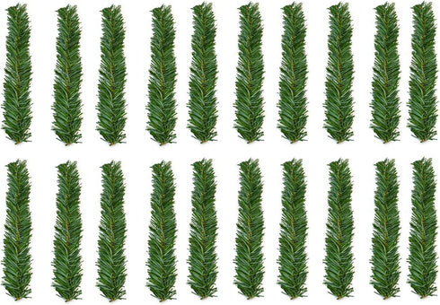 Haute Decor GarlandTies, 20 Pack 14 inches (Noble Fir) Twist Ties with Strong Inner Wire for Securing Garland, Lights, and More!...