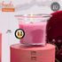 HYOOLA Clear Cup Scented Votive Candles - Wild Cherry - 12 Hour Burn Time - 4 Pack - European Made...