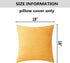 Home Brilliant Yellow Throw Pillow Covers 18x18 Set of 2 Super Soft Couch Pillow Covers Decorative Striped Corduroy Mustard Throw Pillows for Couc...