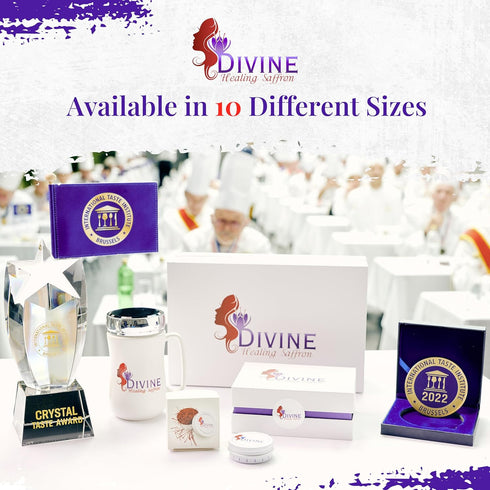 Divine Healing Saffron, Awarded Saffron Threads High Negin Premium grade Saffron Spice Paella, Risotto, Tea's, all Culinary Uses (1.5 Grams)...