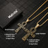 HZMAN Stainless Steel Large Ankh Cross Pendant Ancient Egyptian Hieroglyphic Symbol 22+2 Inch Chain...
