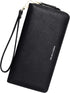 Badiya Womens Wallet RFID Blocking Credit Card Holder Large Capacity Leather Zip Around Wallets Clutch Wristlet...