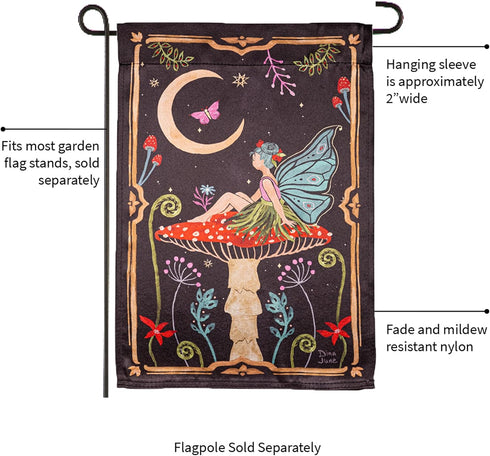 Evergreen Flag Fairy Wonderland Reversible Spring Garden Flags 12x18 double sided | Small Garden Flags For Outside | Welcome Spring Flag Décor for...