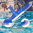 Professional Swimming Pool Wall & Tile Brush,17.5" Curved Edge Heavy Duty Head Designed for Cleans Walls, Tiles & Floors, Premium Nylon Bristles w...