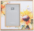 DEMDACO Dean Crouser Sunflower Yellow Flower Wall Art Holds 4 x 6 Photo in 8.75 x 7.75 Wood and Canvas Tabletop Picture Frame...