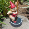 Funny Woman Dancing Gnome, Pole Dance Garden Gnomes, Funny Outdoor Indoor Statue for Home, Creative Figurine Decoration for Patio Lawn Garden Yard...