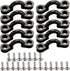 Kayak Pad Eye Kit, 10PCS Nylon Bungee Deck Loops Tie Down Pad Eye with 20 Screws for Boat Kayak Deck Rigging Kit...