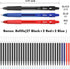 feela 52 Pack Retractable Black Ink Gel Pens, Premium Medium Point Rollerball Pens for School Smooth Writing with Comfort Grip(19 Black with 27 Re...