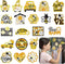 20 Pcs Diamond Painting Magnets Refrigerator Diamond Painting Kits for Fridge Stickers Reflective Automotive 5D Diamond Art for Car Cruise Door Pa...