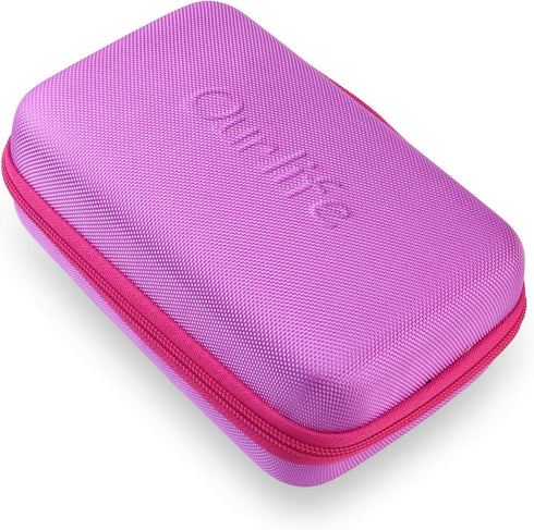 Ourlife Kids Camera Bag Hard Travel Case Protective Case for Digital Camera Kids Action Camera Accessories Case for Toddler Cameras, Memory Card a...