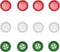 Libiline 100pcs Resin Button Solid Color 4Holes Craft Clothe Sewing Card Making Sweater Shirt (Christmas Buttons, 11/16"(17mm))...