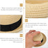 Mini Straw Hats for Dolls: Miniature Knitting Straw Hat Natural Mini Hat Doll Straw Hat for DIY Craft Dollhouse Decoration Accessories...