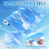 18" x 12' Clouds Fade Resistant Bulletin Board Roll, Fabric for Classroom Bulletin Boards, Classroom Decor, Curtains, and Crafts, Non Woven Blue S...